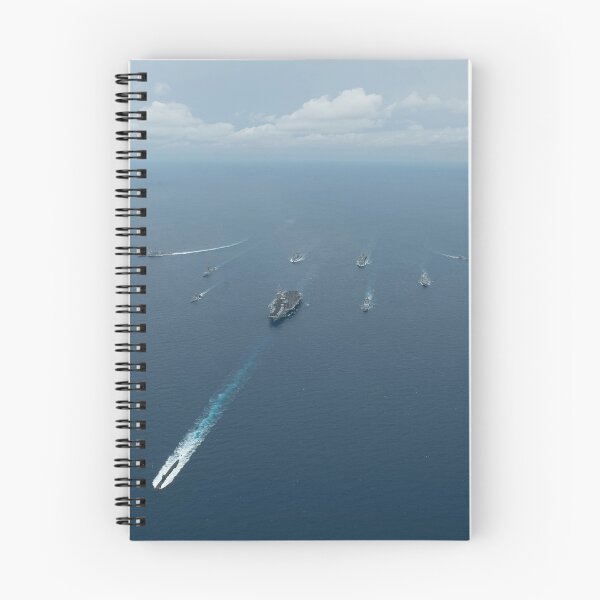 Item preview, STK106203M-Carrier Strike Group formation of ships in the Bay of Bengal. designed and sold by StocktrekImages.