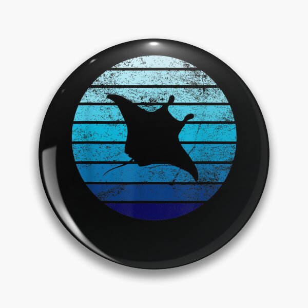 Item preview, Stingray Manta Ray Retro Vintage Ocean Water Animal  designed and sold by u8ritaae.