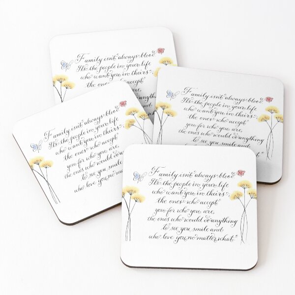 Item preview, Family isn't always blood  quote designed and sold by Melissa Renee.