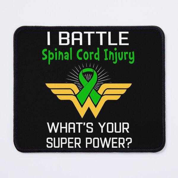 Item preview, I Battle Spinal Cord Injury What's Your Super Power Support Spinal Cord Injury Warrior Gifts  designed and sold by Sabfit.