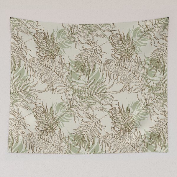 Item preview, Tropical leaves art designed and sold by RSDigitalPrintDesign.