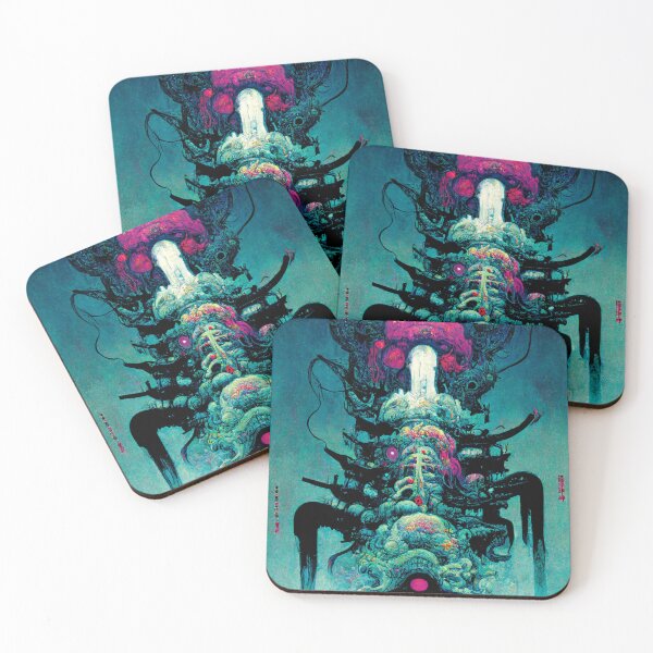Item preview, Mushroom Temple  Tecno Noir Cyber Punk Demon Hunter designed and sold by esotericorigins.