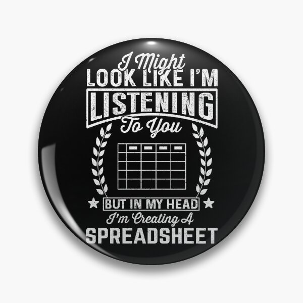 Item preview, Thinking About Spreadsheet: Accounting Pun Gift Funny Accountant designed and sold by Adexyl.