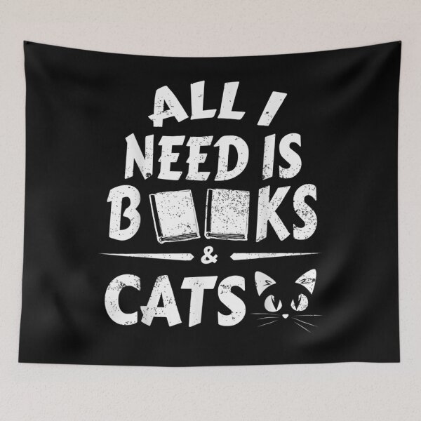 Item preview, All I Need Is Books And Cats Book Lover Gift Essentia  designed and sold by u8ritaae.
