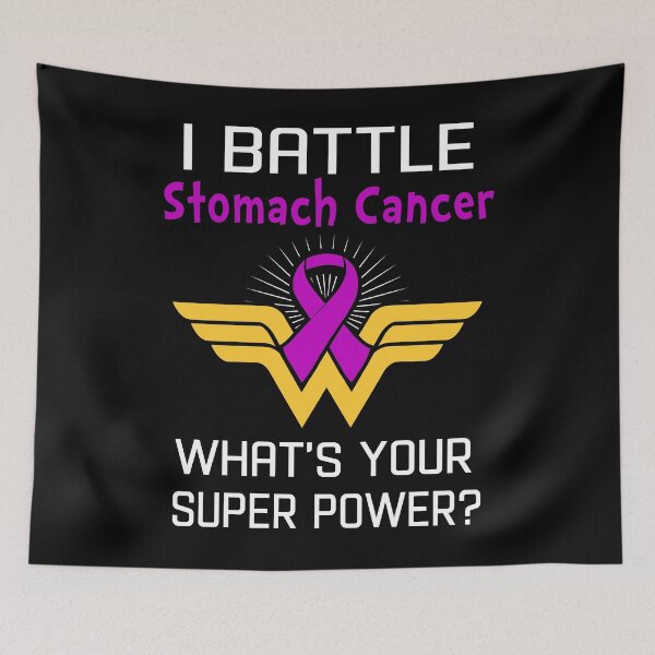 Item preview, I Battle Stomach Cancer What's Your Super Power Support Stomach Cancer Warrior Gifts  designed and sold by Sabfit.
