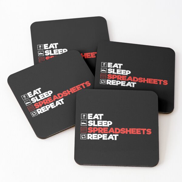 Item preview, Eat Sleep Spreadsheet Repeat: Accounting Gift Funny Accountant designed and sold by Adexyl.