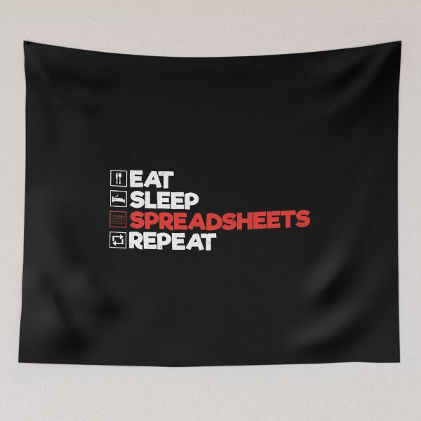 Item preview, Eat Sleep Spreadsheet Repeat: Accounting Gift Funny Accountant designed and sold by Adexyl.