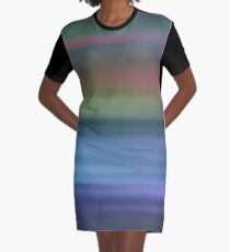 Northern Lights Graphic T-Shirt Dress