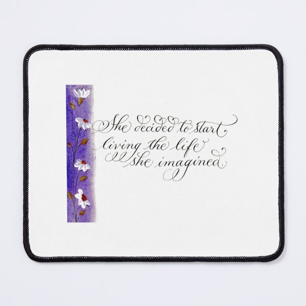 Item preview, She decided inspirational handwritten quote designed and sold by Melissa Renee.