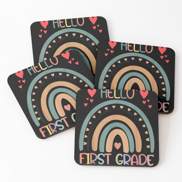 Item preview, Hello First Grade Rainbow Back To School Teachers Kids Girls  designed and sold by u8ritaae.