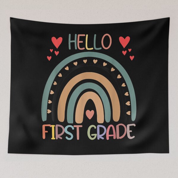 Item preview, Hello First Grade Rainbow Back To School Teachers Kids Girls  designed and sold by u8ritaae.