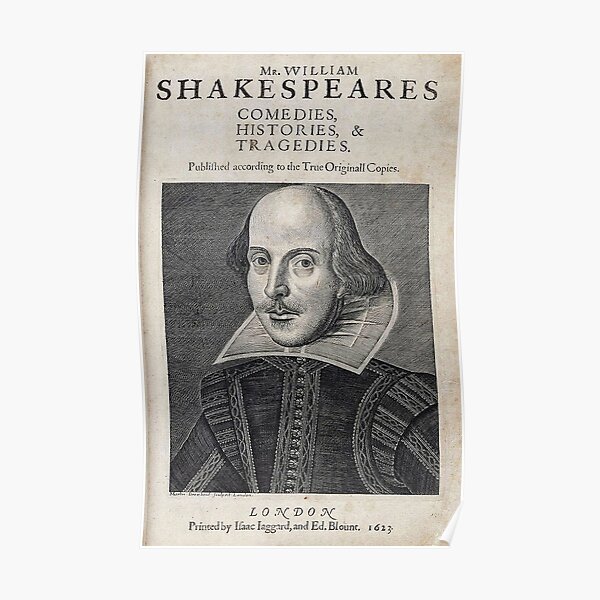 William Shakespeare Plays Posters Redbubble