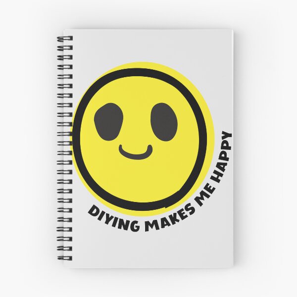 Item preview, DIYing makes me happy DIY crafts yellow smile face DIY fan gift designed and sold by MetalicBabe.