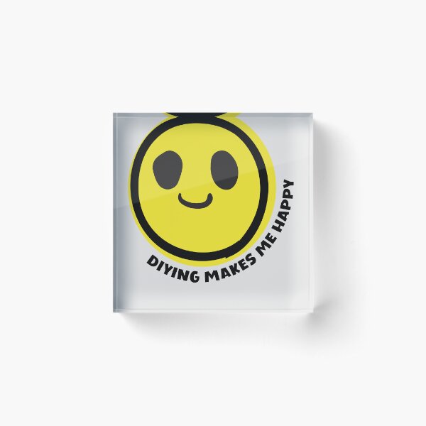 Item preview, DIYing makes me happy DIY crafts yellow smile face DIY fan gift designed and sold by MetalicBabe.