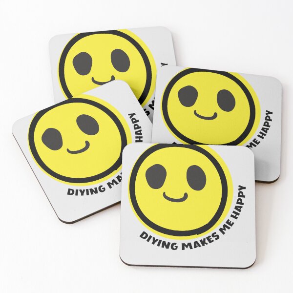 Item preview, DIYing makes me happy DIY crafts yellow smile face DIY fan gift designed and sold by MetalicBabe.