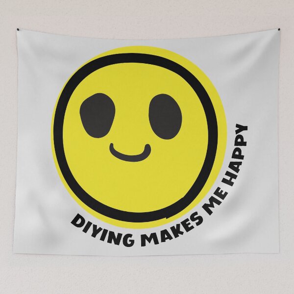 Item preview, DIYing makes me happy DIY crafts yellow smile face DIY fan gift designed and sold by MetalicBabe.