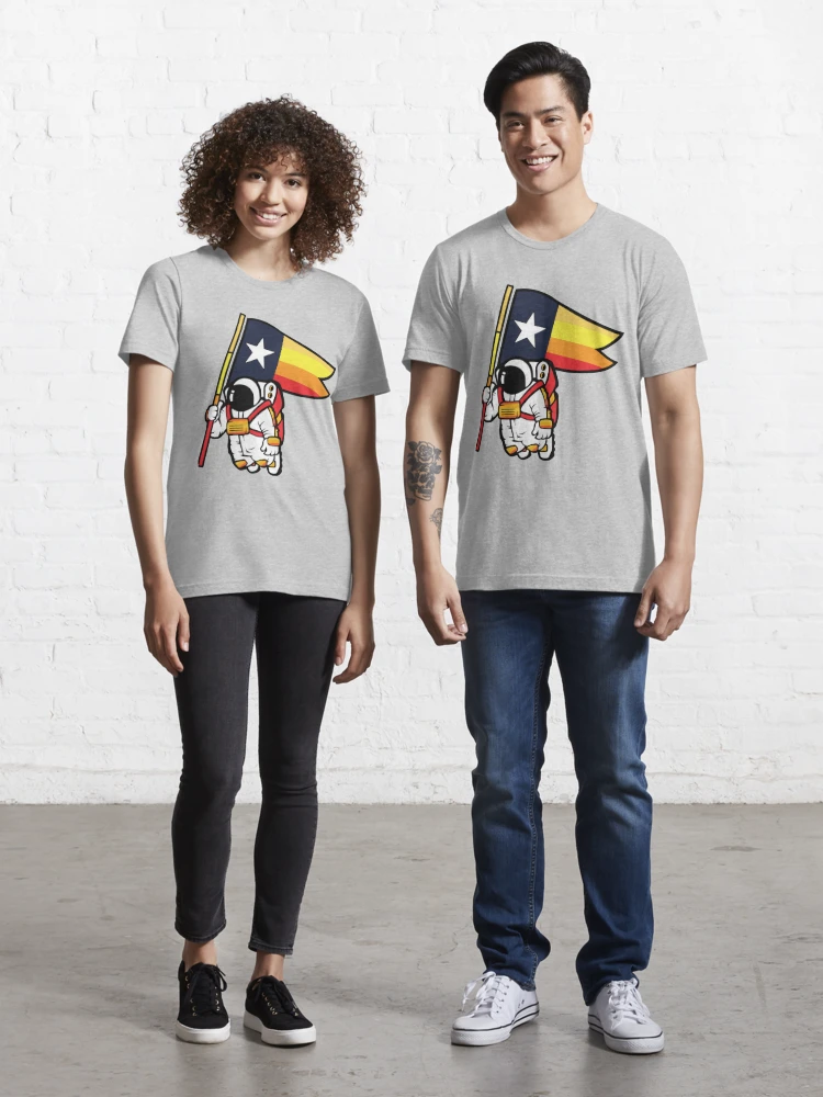 Houston Champ Texas Flag Astronaut Space City T-Shirt – Teezou Store