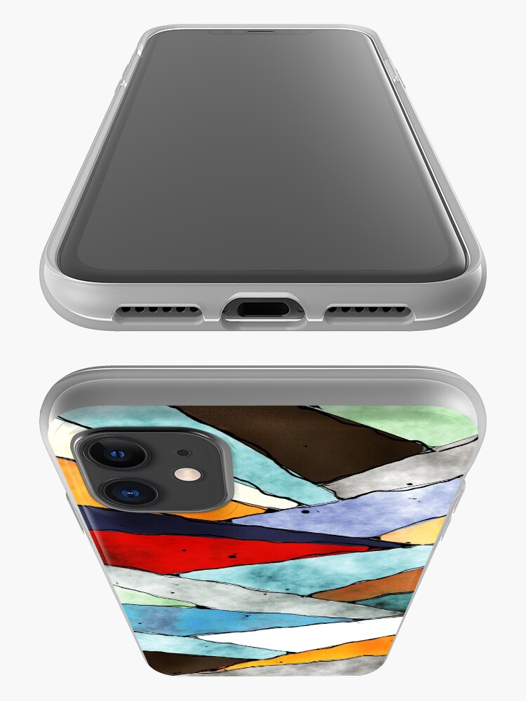 Alternate view of Angles of Textured Colors iPhone Case & Cover