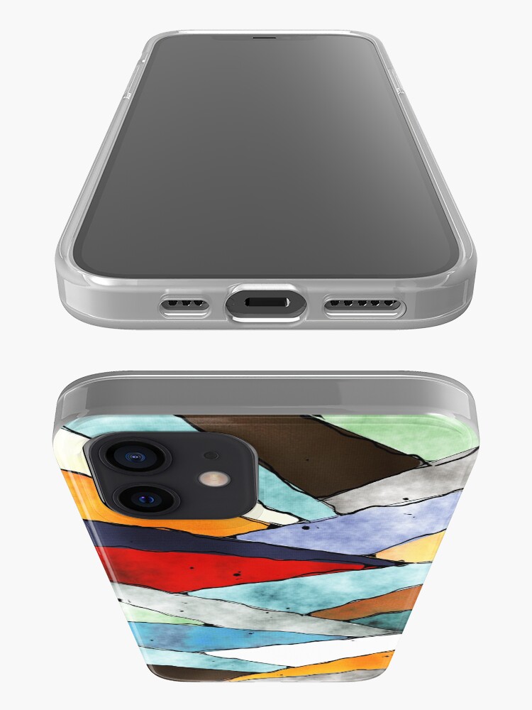 Alternate view of Angles of Textured Colors iPhone Case & Cover