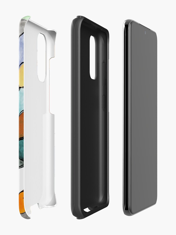 Alternate view of Angles of Textured Colors Case & Skin for Samsung Galaxy