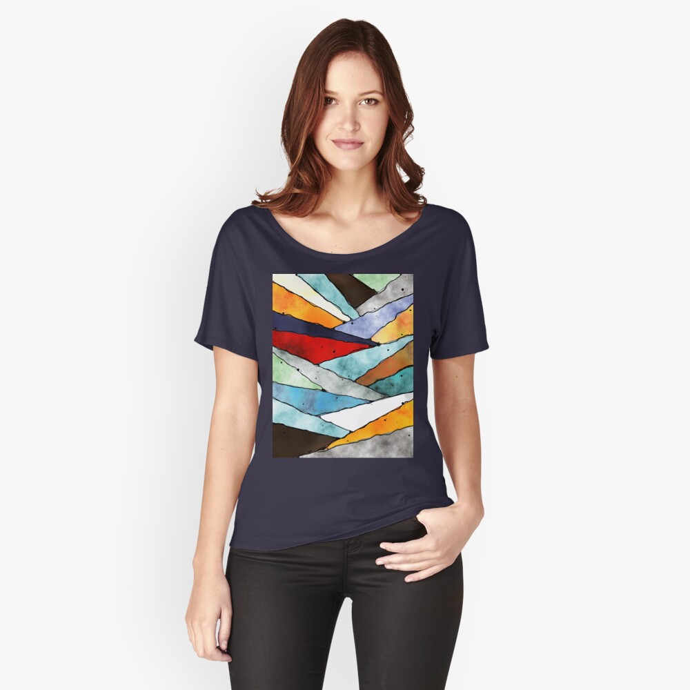 Angles of Textured Colors Relaxed Fit T-Shirt
