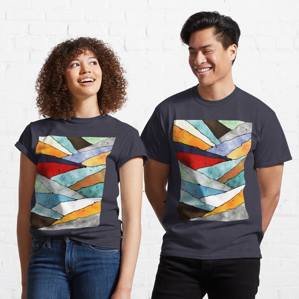 Angles of Textured Colors Classic T-Shirt