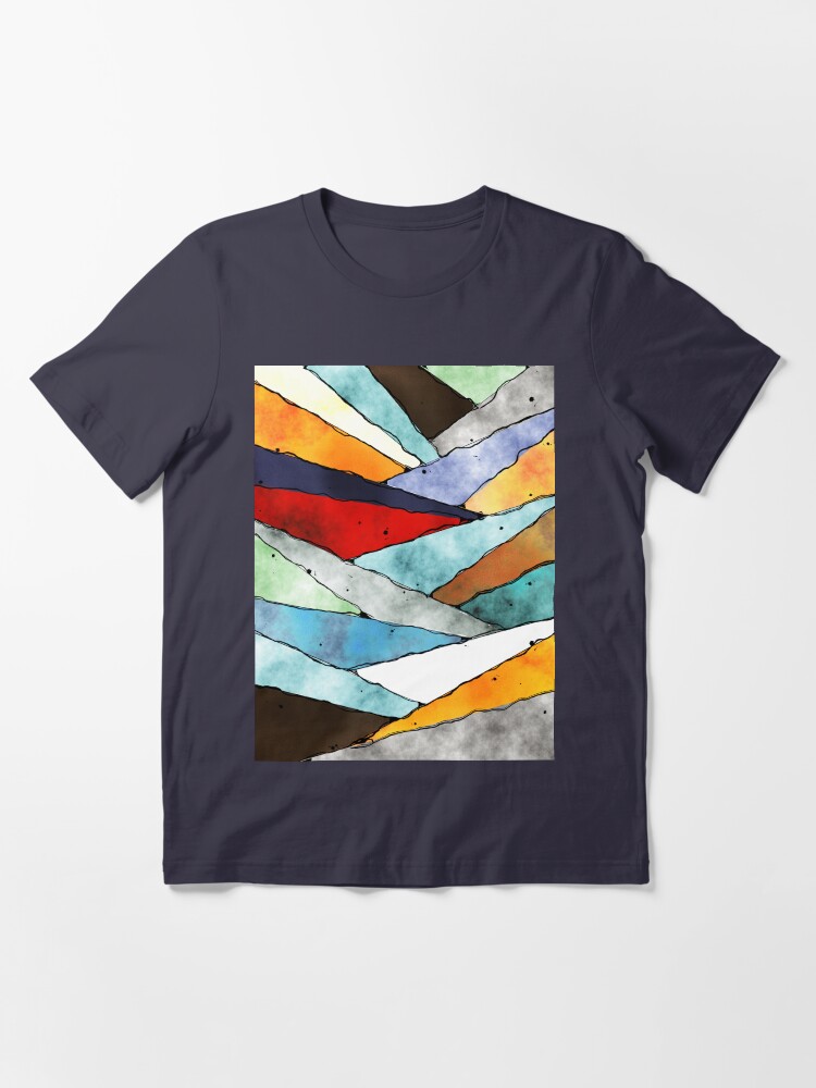 Alternate view of Angles of Textured Colors Essential T-Shirt