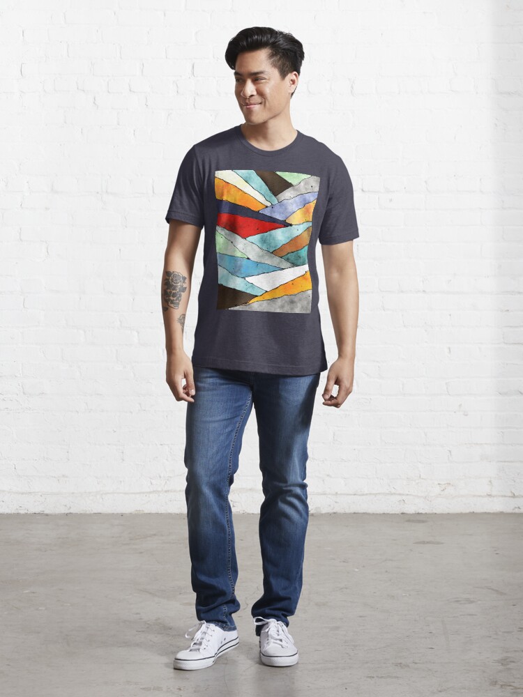 Alternate view of Angles of Textured Colors Essential T-Shirt