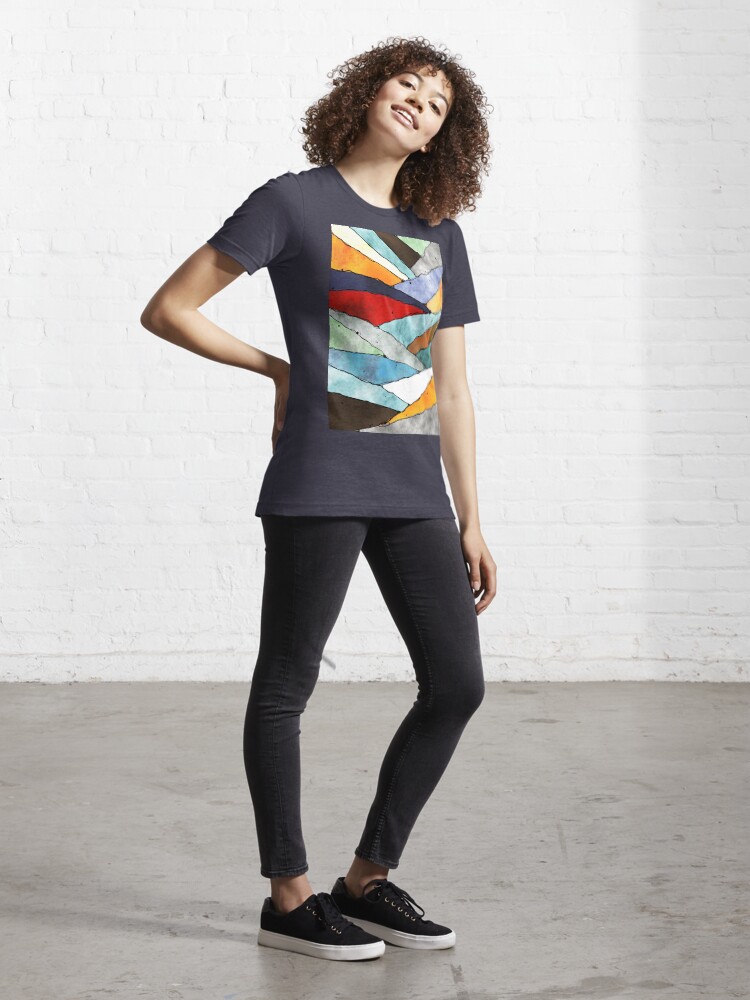 Alternate view of Angles of Textured Colors Essential T-Shirt