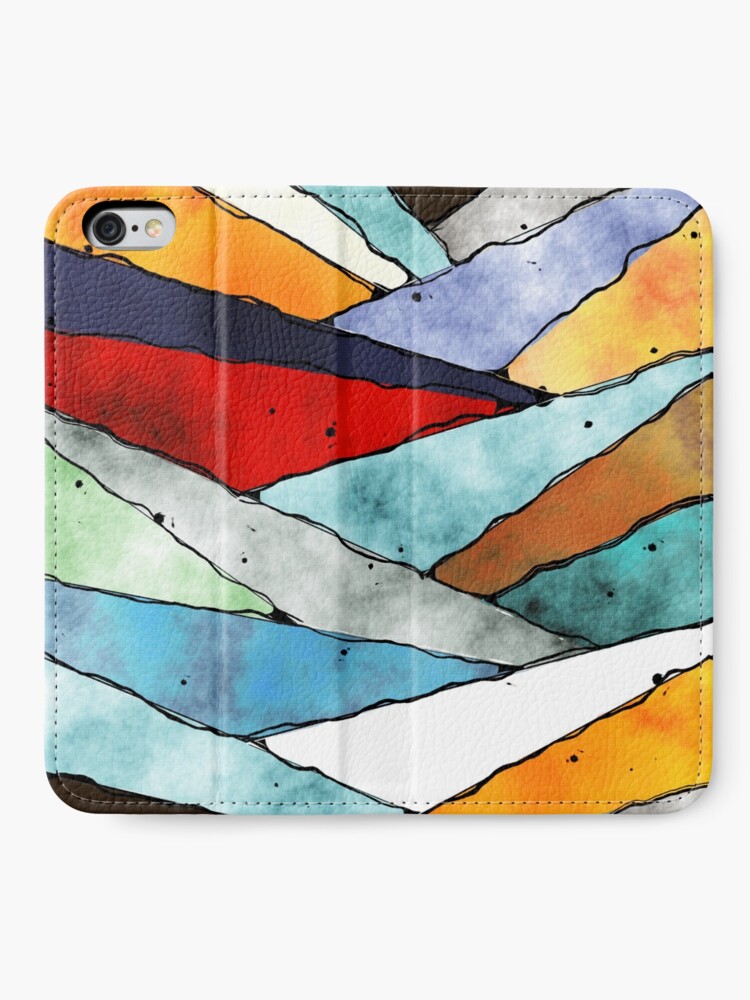 Alternate view of Angles of Textured Colors iPhone Wallet