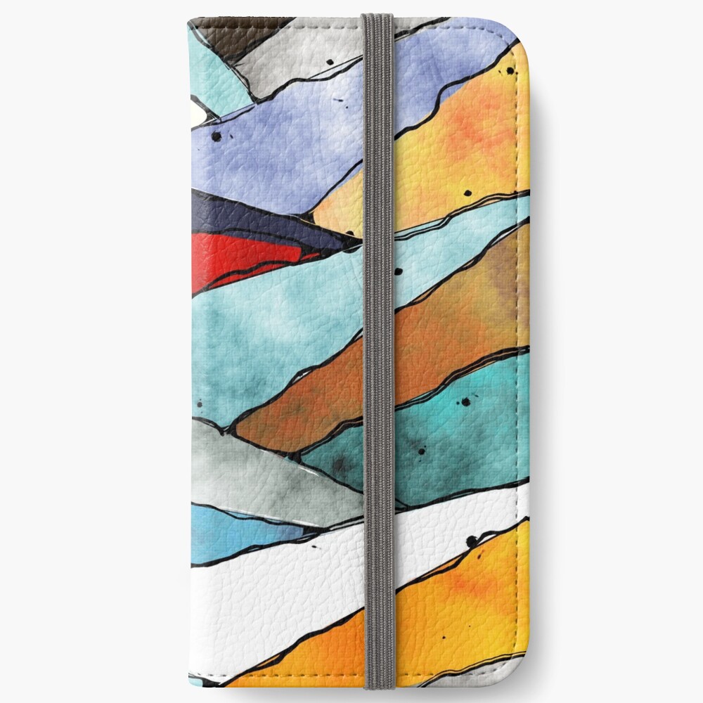Angles of Textured Colors iPhone Wallet