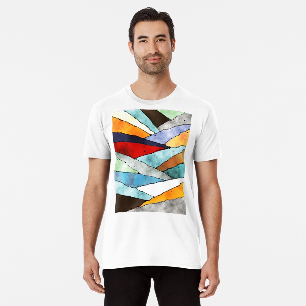 Angles of Textured Colors Premium T-Shirt