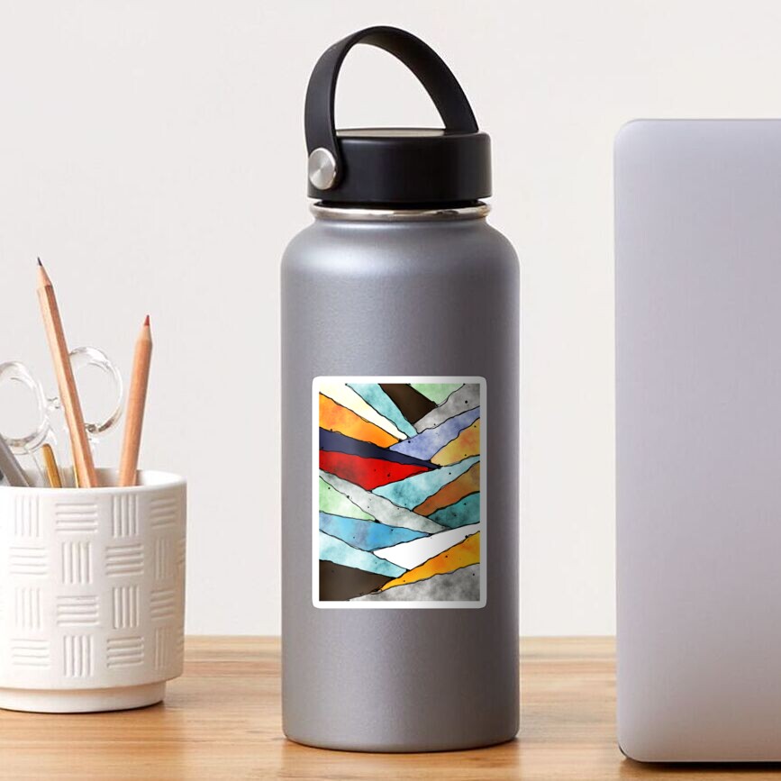 Angles of Textured Colors Sticker