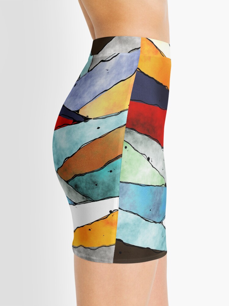 Alternate view of Angles of Textured Colors Mini Skirt