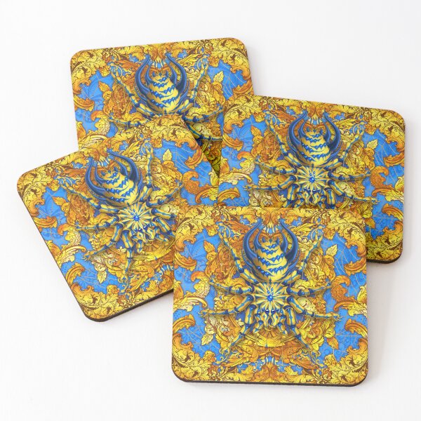 Item preview, Spider Gold Blue designed and sold by Abysm Internal.