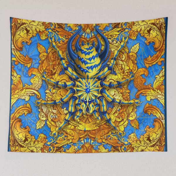 Item preview, Spider Gold Blue designed and sold by Abysm Internal.