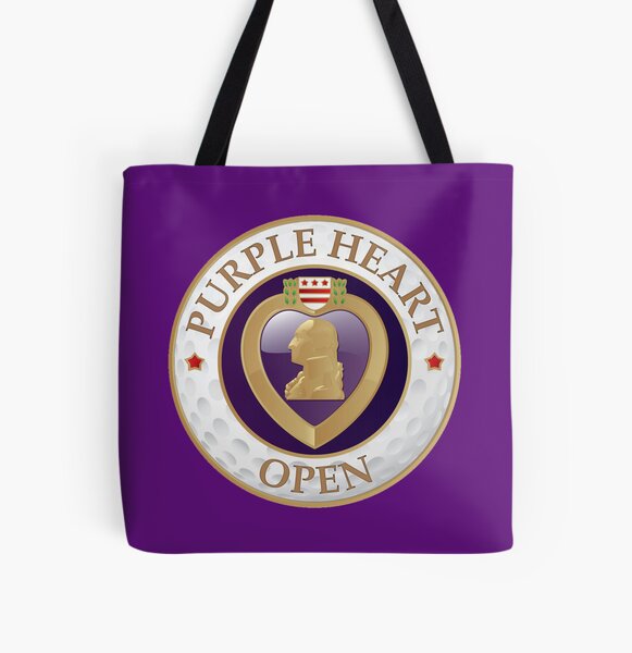Purple Heart Open All Over Print Tote Bag