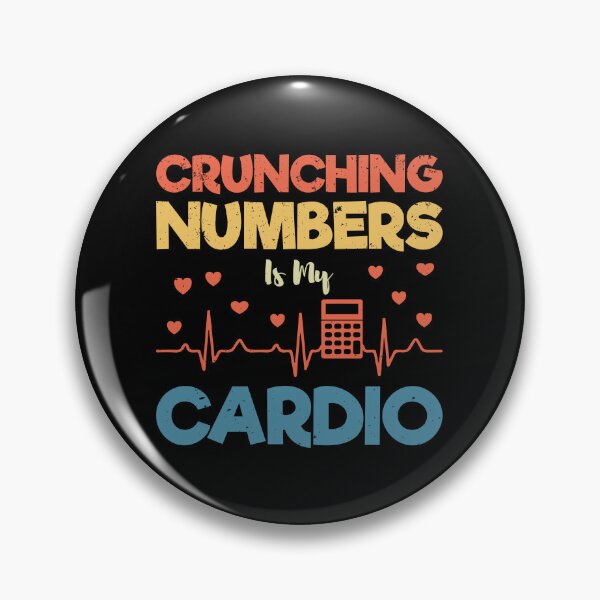 Aperçu de l'œuvre Crunching Numbers Is My Cardio: Pun Accounting Gift Funny Accountant créée et vendue par Adexyl.