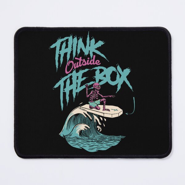 Item preview, Surfin skeleton Think Outside the Box Halloween designed and sold by GraphismNinja.