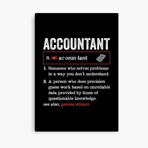 Definition of an Accountant Quote Poster Print Accounting 