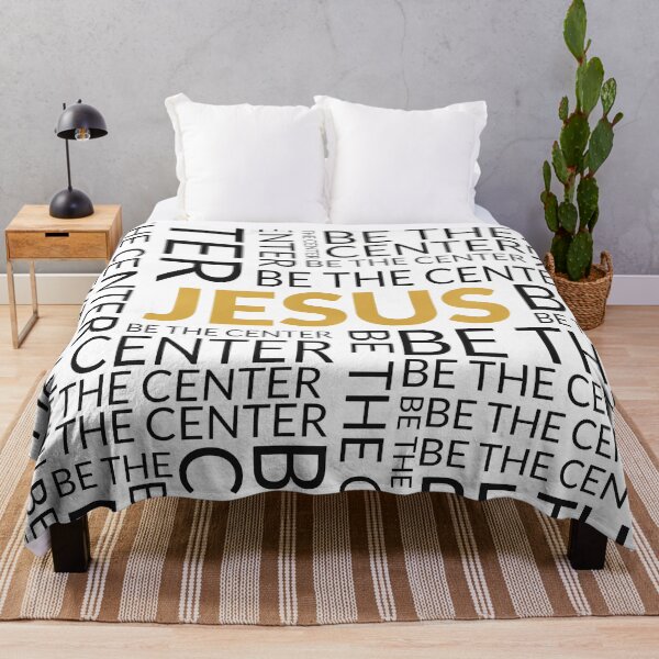 Item preview, Jesus Be The Center - White Black Gold designed and sold by CEDesigns.