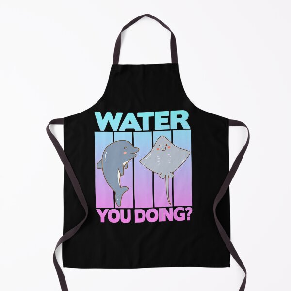 Item preview, WATER YOU DOING DOLPHIN AND MANTA RAYS designed and sold by sobriowslen.