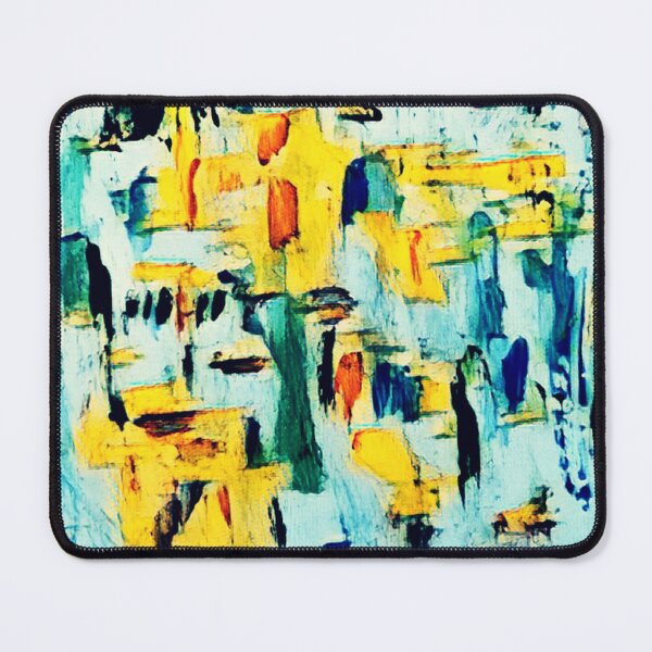 Item preview, Abstract turquoise and yellow designed and sold by jumapa.