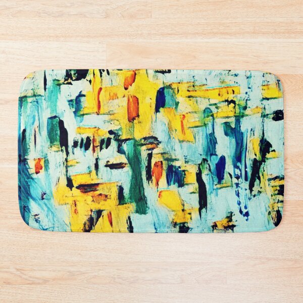 Item preview, Abstract turquoise and yellow designed and sold by jumapa.