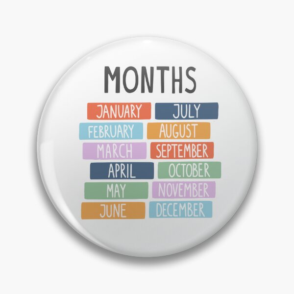 Item preview, Cute Colourful Months  designed and sold by Newluck01.