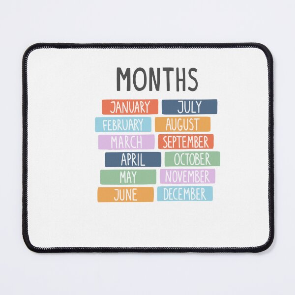 Item preview, Cute Colourful Months  designed and sold by Newluck01.