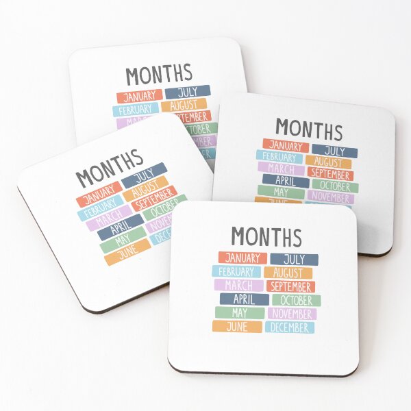 Item preview, Cute Colourful Months  designed and sold by Newluck01.
