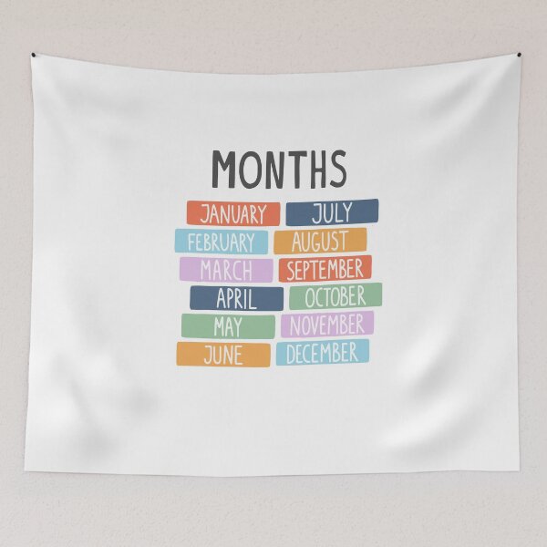 Item preview, Cute Colourful Months  designed and sold by Newluck01.