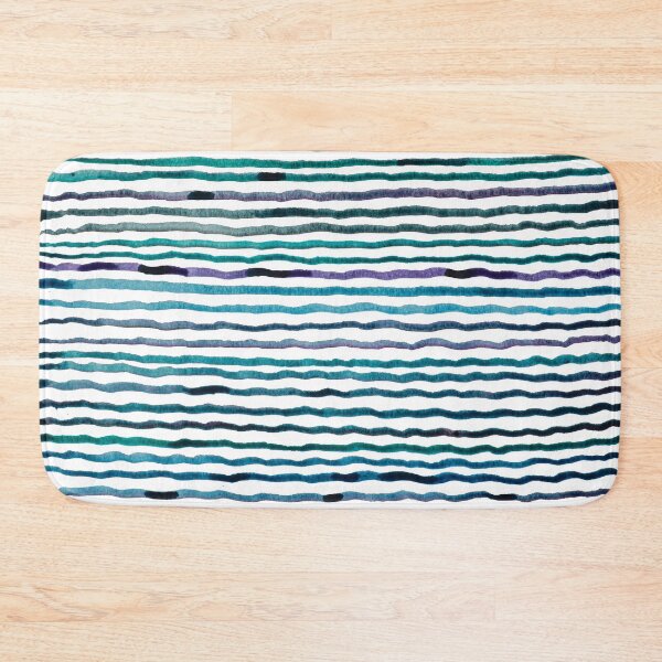 Item preview, purple blue and green watercolour lines  designed and sold by ColorandColor.