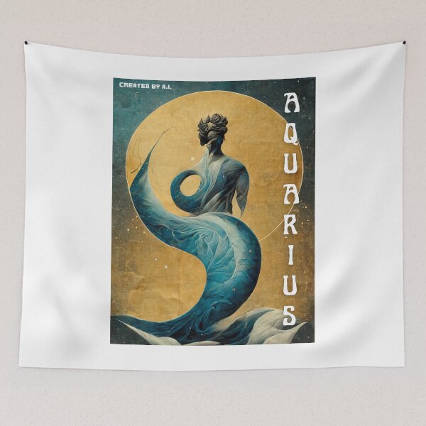 Item preview, Aquarius - Zodiac Sign Created by AI designed and sold by Created-by-AI.